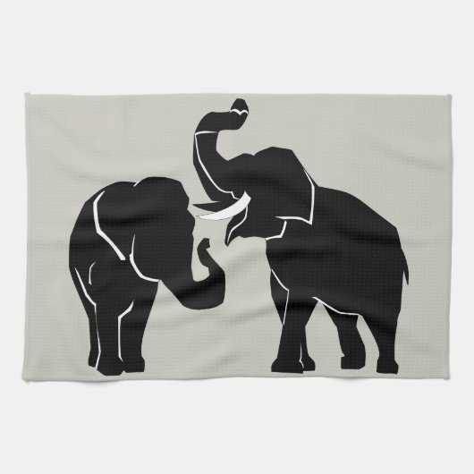 ゾウ –  キッチンタオル (横)