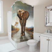 ゾウ シャワーカーテン (インサイチュ)