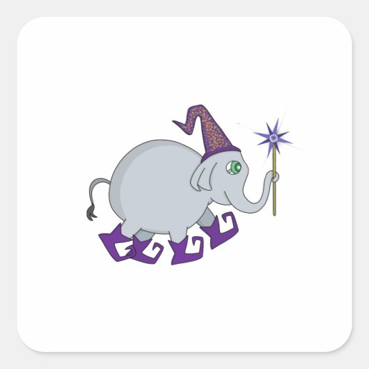 ゾウ スクエアシール (正面)