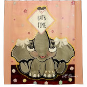 ゾウ・スペラー・ナトシャ シャワーカーテン (正面)