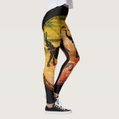 ゾウ&ゼブラ歩くワイルド レギンス (右)