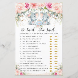 ゾウ・ツイン・ティー・パーティーはゲームを言った