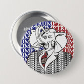 ゾウ・トランプ 缶バッジ (正面&裏面)