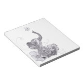 ゾウ・バタフライ ノートパッド (アングル)