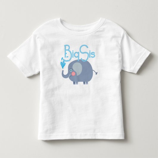 ゾウ・ビッグ・シス トドラーTシャツ (正面)