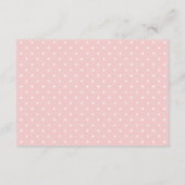 ゾウ、ピンクの水彩の花、おむつラッフル エンクロージャーカード (裏面)