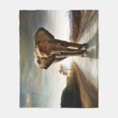 ゾウ フリースブランケット (正面)