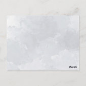 ゾウ&ボーホジャングルの花オングレー誕生日 ポストカード (裏面)