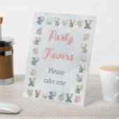 ゾウ&ボーホジャングルの花オングレー誕生日 台座サイン (インサイチュ)