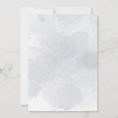 ゾウ&ボーホジャングルの花オングレー誕生日 招待状 (裏面)