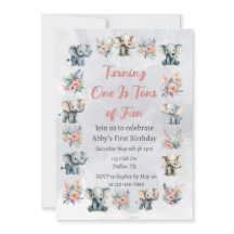 ゾウ&ボーホジャングルの花オングレー誕生日