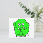 ゾウ ポストカード (スタンド正面)