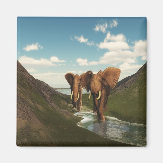 ゾウ マグネット (正面)