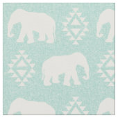 ゾウ – ミント ファブリック (クローズアップ)