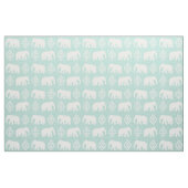 ゾウ – ミント ファブリック (ファットクウォーター)