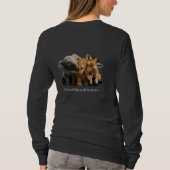 ゾウ、ライオン、キリン 友情 Tシャツ (裏面)