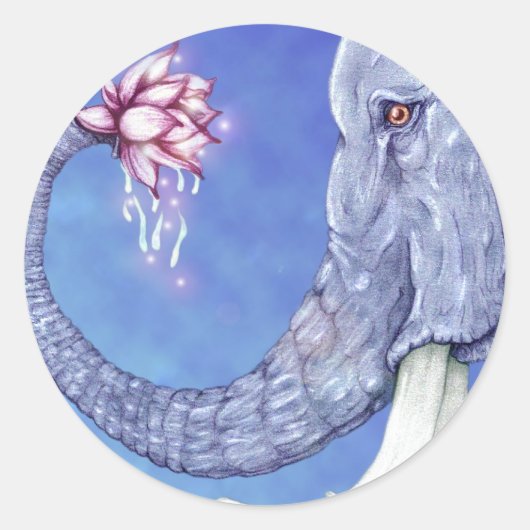 ゾウ*恵みBe* ラウンドシール (正面)