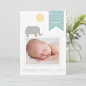 ゾウ（気球による写真誕生のお知らせ） 案内状 (スタンド正面)