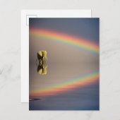 ゾウ、水と虹（ケニア） ポストカード (正面/裏面)