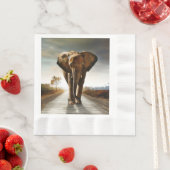 ゾウ 縁ありランチョンナプキン (インサイチュ)