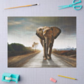 ゾウ 薄葉紙 (クラフト)