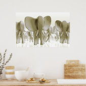 ゾウ！(金ゴールド版) ポスター (キッチン)