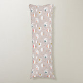 ゾウ、雲、虹 ボディピロー (正面縦)