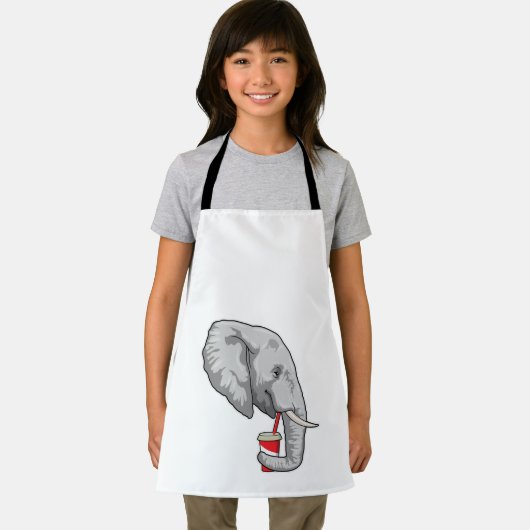 ゾウ（飲み物） エプロン (インサイチュ)