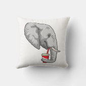 ゾウ（飲み物） クッション (裏面)