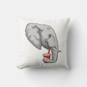 ゾウ（飲み物） クッション (正面)