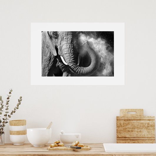 ゾウ#1 ポスター (キッチン)
