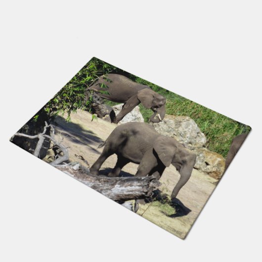 ゾウ – Doormat ドアマット (アングル)