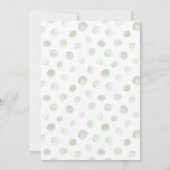 ゾウeucalyptus balloon Oh boy baby shour 招待状 (裏面)