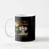 ゾウI衣服オレンジおばあちゃんRSD CRPS阿波 コーヒーマグカップ (左)