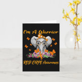 ゾウI'm a Warrior Rsd Crps認識度 カード (黄色い花)