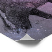 ゾウin冬の歩くムーンライト ポスター (角)