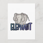ゾウTシャツとギフト ポストカード (正面)
