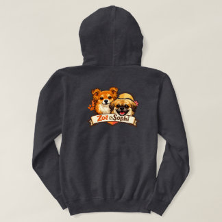 ゾエとソフィの犬ロゴTシャツ パーカ