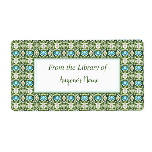 ゾエ蔵書票 ラベル (正面)