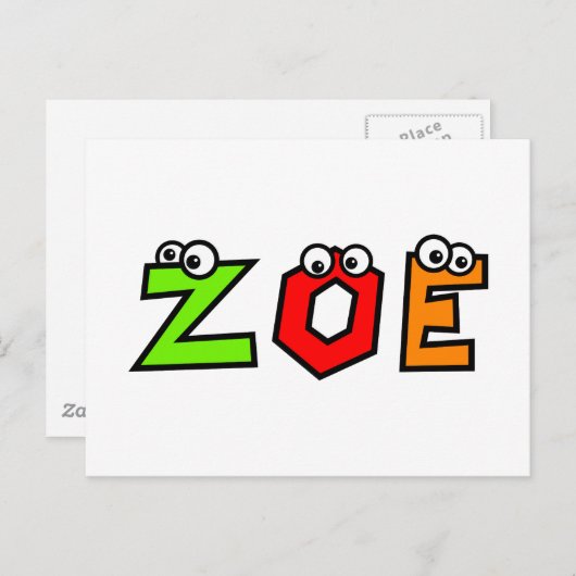 ゾエ ポストカード (正面/裏面)