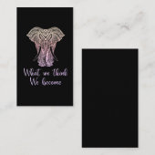 ゾカラフルウ仏感動的教引用文 名刺 (正面/裏面)