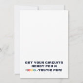 ゾクゾクする友達プールパーティー誕生日招待状 招待状 (裏面)