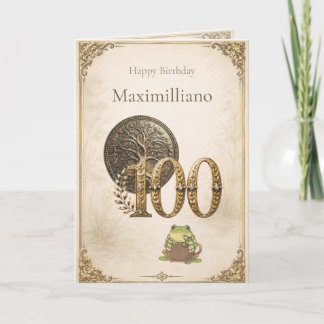 ゾチお誕生日100歳おめでとうございます プレゼント カード