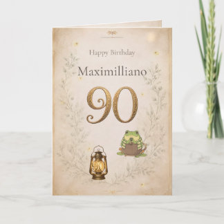 ゾチの90歳の誕生日おめでとう カード