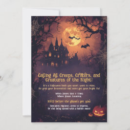 ゾッおもしろいク、クリター、生き物をすべて呼び出す 招待状