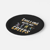 ゾッとするようなハロウィーン ペーパープレート (アングル)