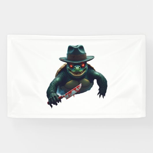 ゾッとする怖いハロウィンカメTシャツ 横断幕 (横)