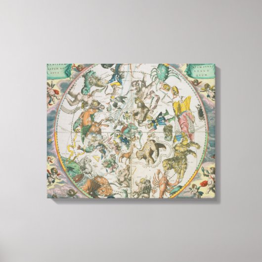 ゾッドのシンボルや象徴を示す天球体 キャンバスプリント (正面)