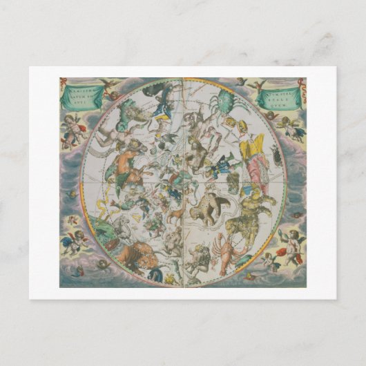 ゾッドのシンボルや象徴を示す天球体 ポストカード (正面)