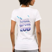 ゾッドTシャツの前にひざまずく – 力を受け入れる Tシャツ (裏面)
